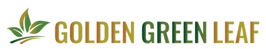 Golden Green Leaf logo